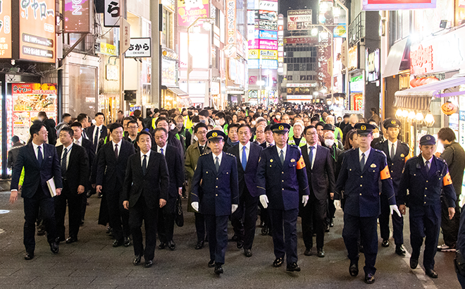 TOKYO交通安全キャンペーンin浅草の様子