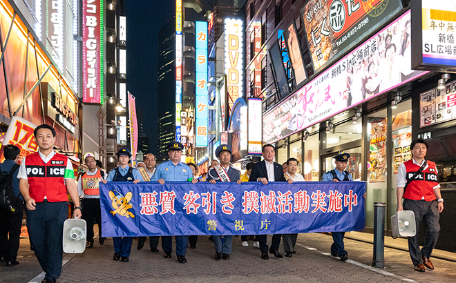 飲酒運転根絶を呼びかけの様子