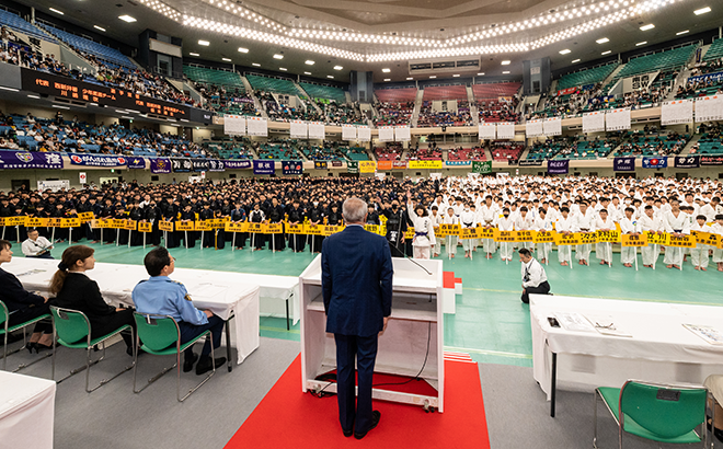 東京少年柔道・剣道錬成大会の様子