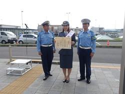 浜口京子さんと署長