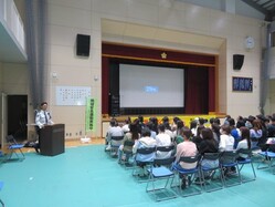 防災講和の写真