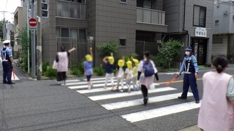 歩行訓練実施中の写真