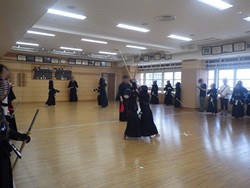 少年剣道稽古風景