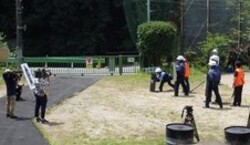 熊出没事案関係機関合同訓練の写真