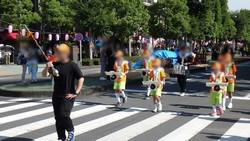 五日市交通少年団あきる野夏祭りパレードの写真