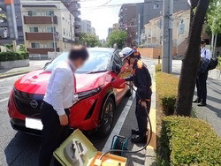 電気自動車給電訓練写真