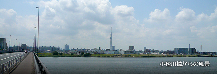 小松川橋からの風景