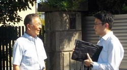 警察官による注意喚起の為の訪問