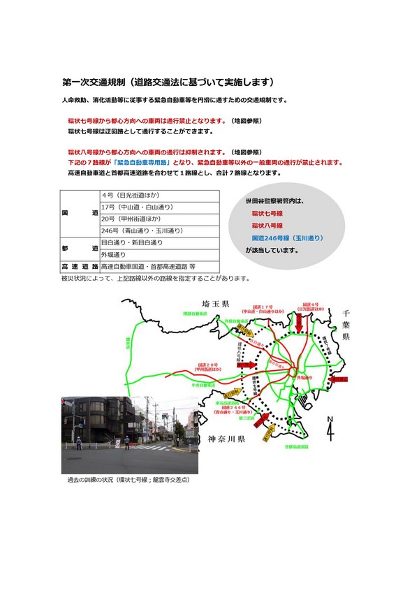 第一次交通規制