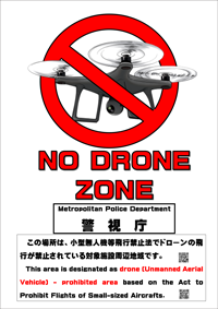 NO DRONE ZONEポスター