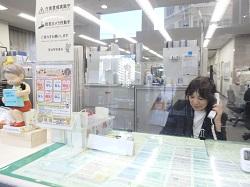 受付での掲示状況