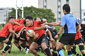 ラグビー部活動写真