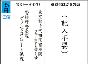 往信はがき記載例