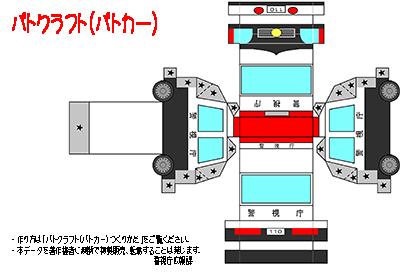 パトカー展開図