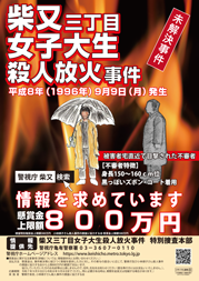 柴又三丁目女子大生放火事件ポスター