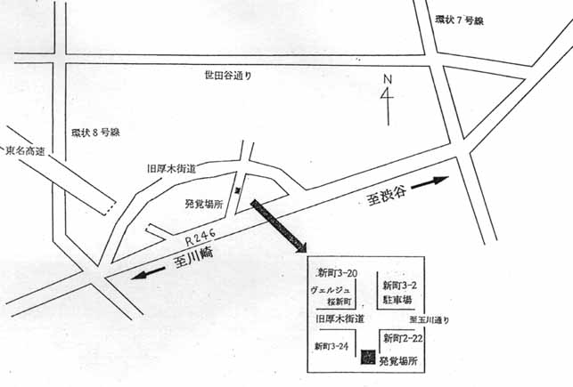 発生場所付近の地図画像