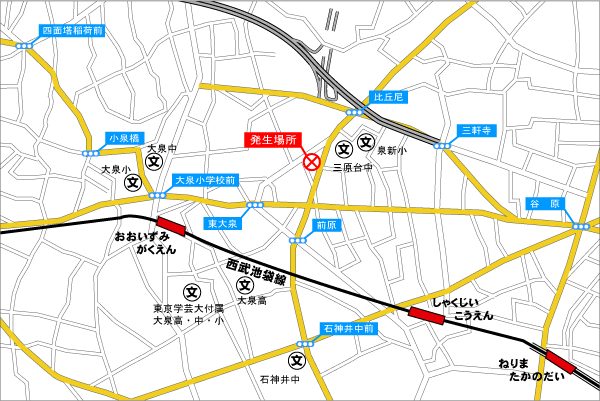 発生場所マップ