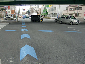 自転車ナビライン設置例の写真2