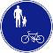 規制標識「普通自転車歩道通行可」