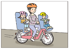 「児童等の乗車用ヘルメット」着用