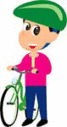 自転車と人のイラスト