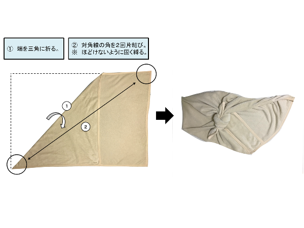 タオルを 抱っこひも にしてみた 警視庁