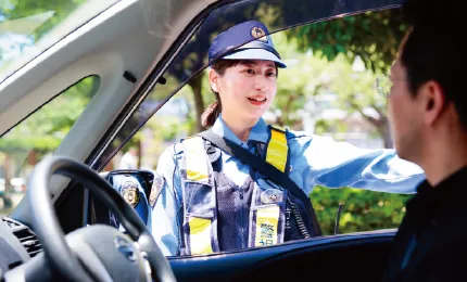 地域警察官の一日 交通指導取締り 画像