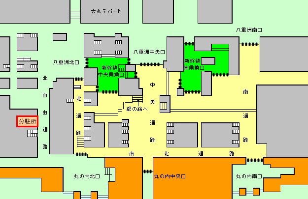 東京駅相談所周辺の地図