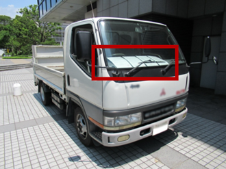 前面ガラス掲示例